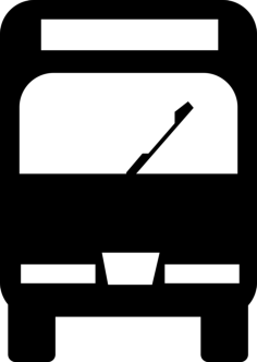 Bus Front View Icon Svg Vector, Free Vectors File
